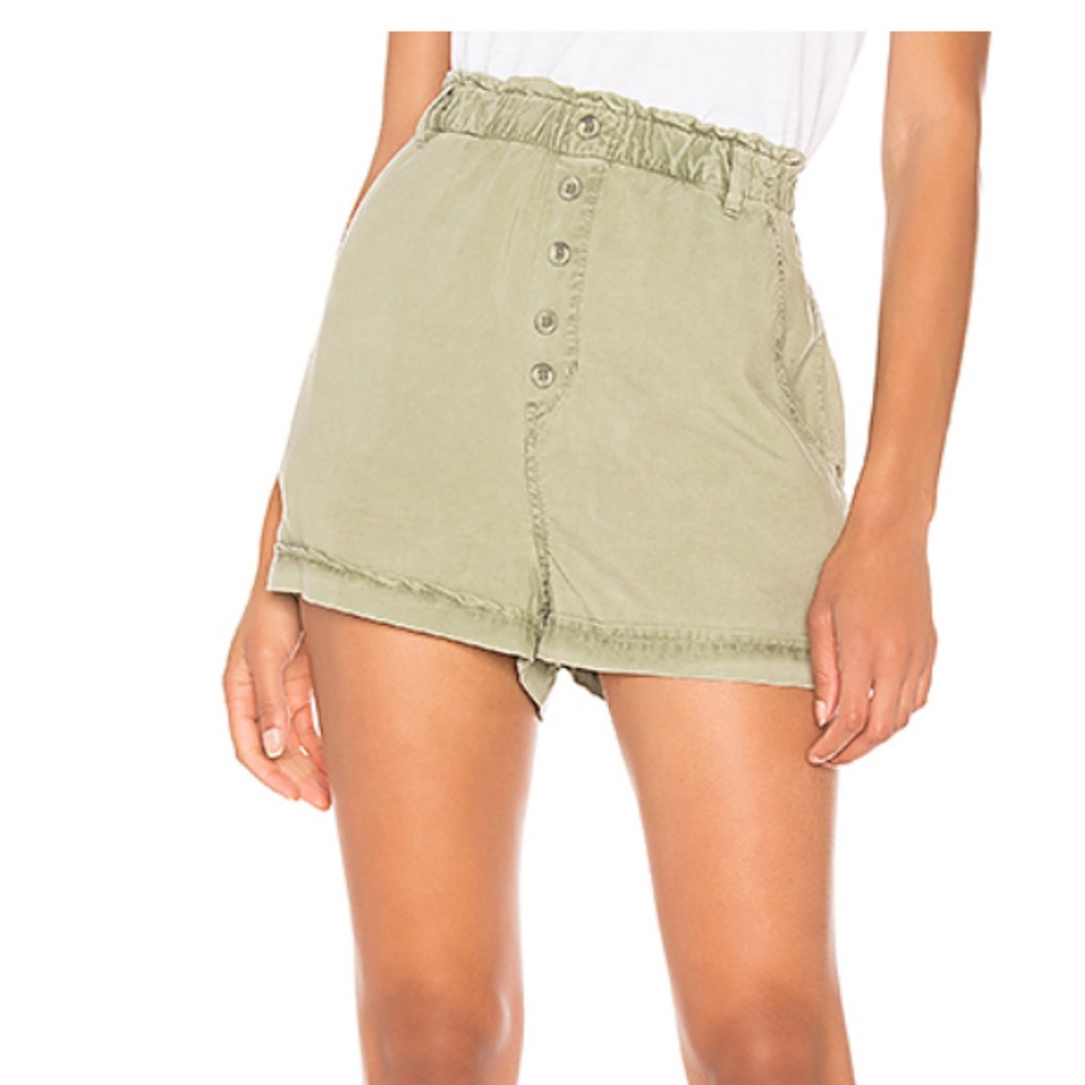 Button Front High Waisted Shorts by Bella Dahl